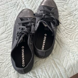 Converse black sneakers women’s size 9